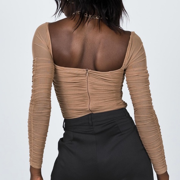Delaney Bodysuit in Beige - Picture 4 of 10